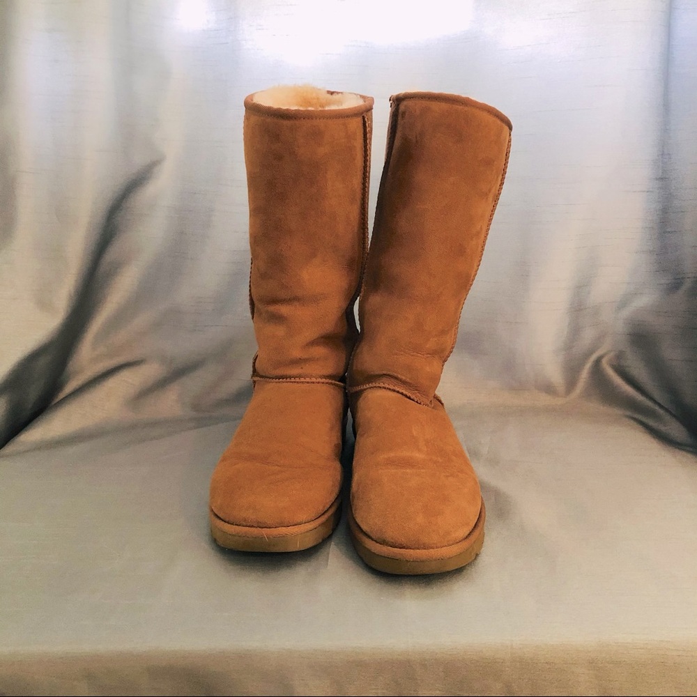 Ugh boots, tall, tan, size 9